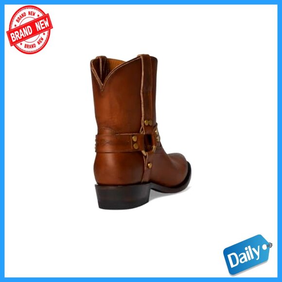 Classic Western Leather Boots Pull-On Design Cushioned Comfort Cowgirl Style - Picture 6 of 7